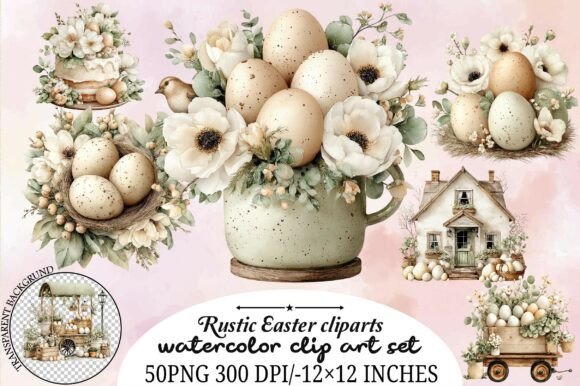 Download Rustic Easter Cliparts - Easter cliparts Collection