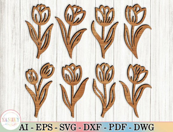Download 8 Flower Wood Art Laser Cut Files Svg - Laser cut files Collection