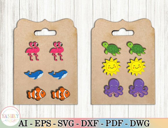Download Summer Stud Earrings Laser Cut Files Svg - Laser cut files Collection