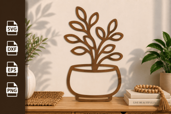 Download Plant Pot Tree Laser Cut Files Svg - Laser cut files Collection