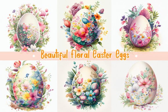 Download Beautiful Floral Easter Eggs | Colorful - Floral easter eggs Collection