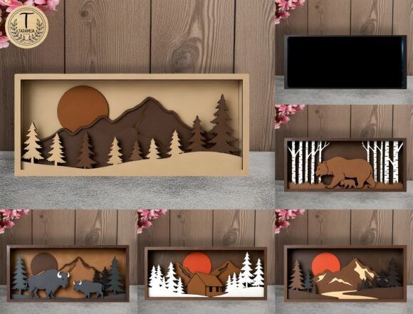 Download 3D Landscape Laser Cut Files Svg Bundle - Laser cut files Collection