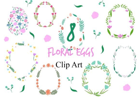 Download Floral Easter Eggs Clipart - Floral easter eggs Collection