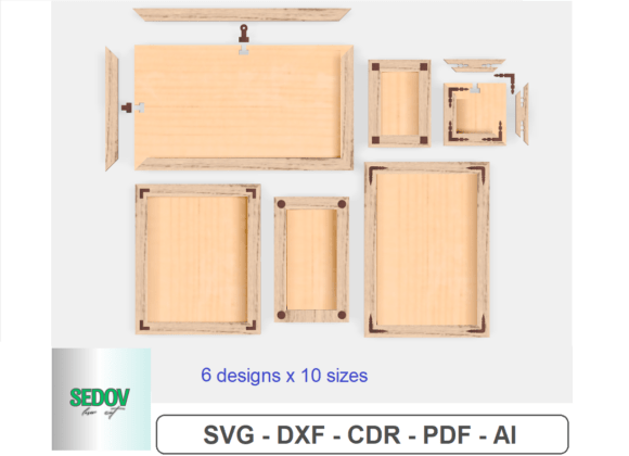 Download Photo Frame Bundle Laser Cut Files - Laser cut files Collection