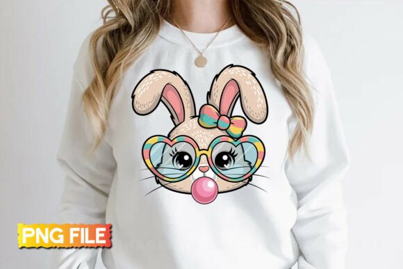 Download Easter Bunny Faux Crochet Coquette PNG - Premium Bundle